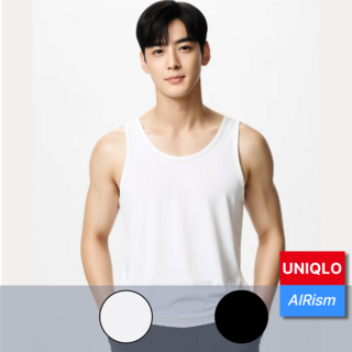유니클로 에어리즘 메쉬 남성 쿨링 러닝 쿨 나시 이너 티셔츠