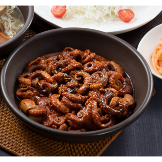 [2인분 500g] 미스터쭈 양념 쭈꾸미 볶음 맛집 밀키트 캠핑 집들이음식 산채향 가마솥, 2개, 500g