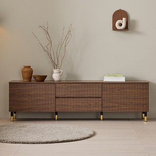 블리스데코 바넷 1800 템바 거실장 APS017_C, 다크오크