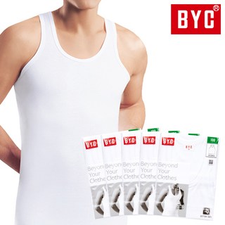 [BYC] BYC2113 순면골런닝 남성민소매조끼런닝 5매