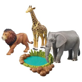 타카라토미 TAKARA TOMY (TAKARA TOMY) 아니아 AA-01 고등온나의 동물 세트 동물 공룡 리얼 움직이다 장난감 ANIA TAKARA TOMY, 1개