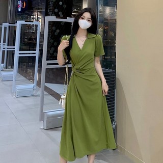 COSYEVNO 빅 사이즈 루즈핏 부드러운 원피스 여자 여름 스커트