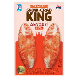 대림 (대림) 스노우크랩킹 오리지널, 140g, 10개