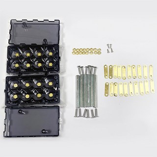 21700 18650 무제한 스티칭 고용량 고전류 순수 구리 포스트 DIY 리튬 배터리 홀더 에너지 저장 브래킷, 18650 2x4 No battery