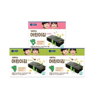 베베쿡 처음먹는 어린이김, 3개, 15g, 오리지널 2Box+핑크솔트 1Box