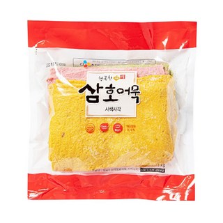 CJ씨푸드 삼호 사색사각어묵 1kg, 1개