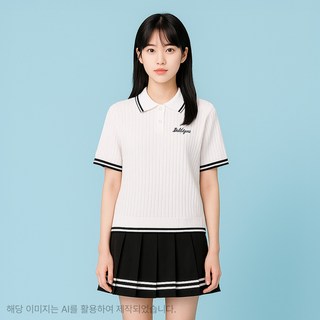 유솔 주니어 초등 저학년 고학년 GIRLS 반팔 스웨터 카라 티셔츠 ULKA25451 _ 2001아울렛천호점