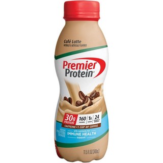 Premier Protein 프리미어프로틴 30g 프로틴 쉐이크 카페 라떼 340ml 4개, 1개