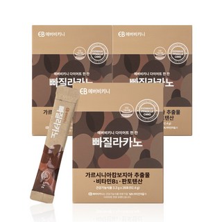 에버비키니 다이어트 한잔 빠질라카노 커피맛 28포, 92.4g, 3개