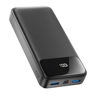 YEXXI 대용량 20000mAh 고속충전 보조배터리 PD 22.5W 3대 동시충전 잔량표시 C타입 케이블, 블렉, P2