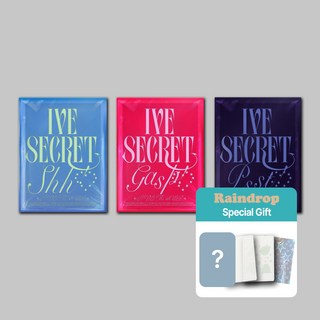 [공식미공포특전+특별사은품3종+버전선택] 아이브 시크릿 미니4집 IVE SECRET 일반반 XOXZ, 랜덤+미공포1+사은품3종