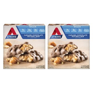 앳킨스 프로틴 바 캐러멜 초코렛 너트 롤, 220g, 2개