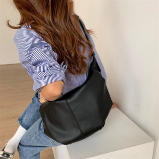 POMTOR 여성 가방 슬링백 가죽 숄더백 만두 크로스백