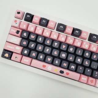 스마일준 리틀 블랙캣 PBT 영문 키캡