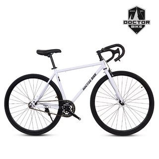 닥터바이크 픽시 자전거 700C 4700mm 입문용 초등학생 중학생 픽시자전거 PS-27, 1개, 160cm, 화이트