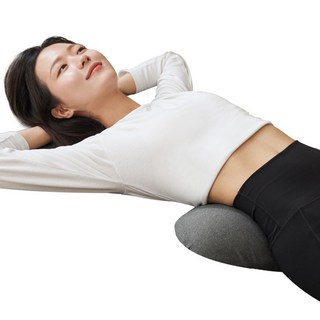 [본사 정품] 슬룸 허리베개 디스크 기능성 8포인트 지압 공법 요추 인체공학 메모리폼 베개, DARK GRAY, 2개