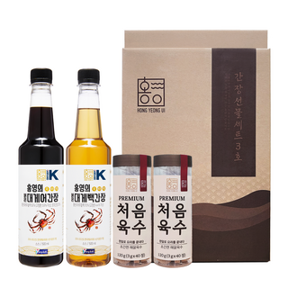 홍영의 명절 선물세트(대게 어간장 +대게 백간장+처음육수x2), 1세트, 1.24L