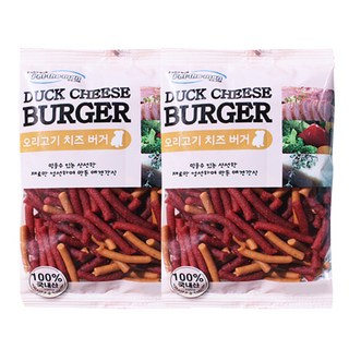 펫더맨 치즈버거 져키, 오리고기, 100g, 2개