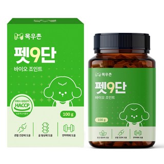 목우촌 펫9단 강아지 슬개골 뼈 관절 연골 영양제 100g, 45정, 뼈/관절강화, 1개