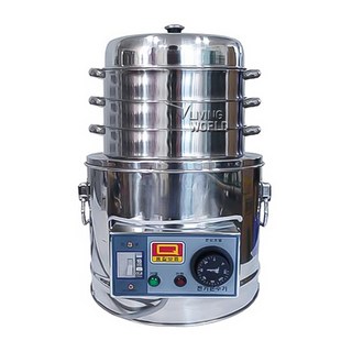 리빙월드 업소용 전기만두찜기세트