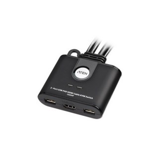 ATEN 2포트 HDMI 케이블 일체형 KVM 스위치 CS22HF