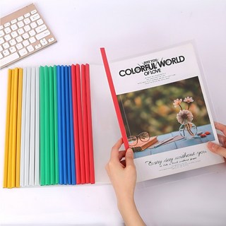 A4 슬라이드 컬러 쫄대 화일 10P, 1개, 레드10P