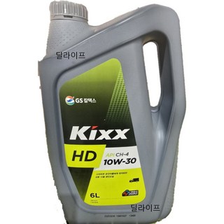 GS칼텍스 킥스 KIXX HD API CH-4 10W30 6L, 1개