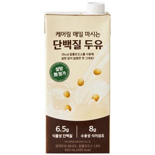케어링 매일 마시는 단백질 두유, 10개, 950ml