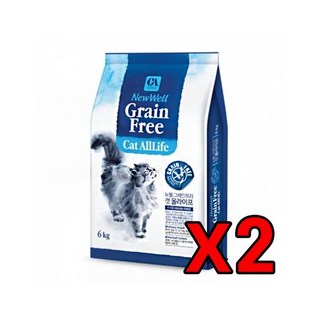 [특가할인2개묶음]뉴웰 그레인프리 캣 올라이프 6kg
