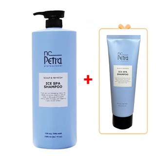 엔씨페트라 아이스 스파 샴푸 1500ml+ 여행용100g/ 미용실 전용 쿨샴푸, 1개, 1.5L