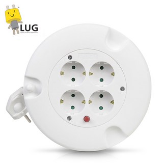 러그박스 4구 5M 전기릴선 멀티탭 화이트LUG-5MWH-1.0, 1개, 화이트