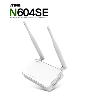 아이피타임 유무선 공유기 4포트 N604SE 무선거리 최대30미터