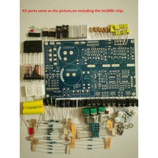 듀얼 보드 포함 LM3886 키트 증폭기 2 전력 부품 전면 버전 AC20-26V DIY 통합 68W 블랭크 PCB, 1개