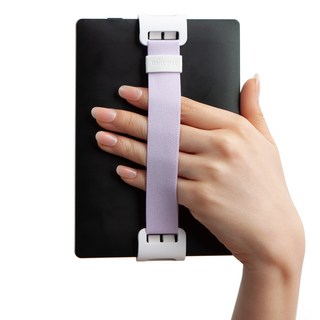 윌비 클립온 포인트 미니 (15 - 15.5cm 용) 핸드폰 이북리더기 핸드 스트랩, 퍼플, 1개