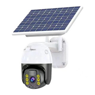 태양광 CCTV 농막 실외 야외 태양열 보안 카메라 창고 시골, 태양광4G, 30일 루프, 2000P, 1개