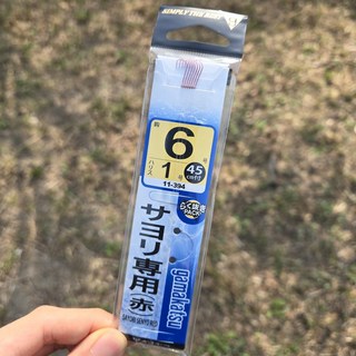 가마가츠 학꽁치 바늘 No 11394 사요리 전용 채비 6호 레드