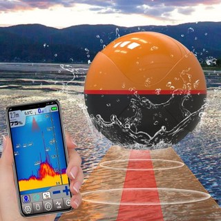 어군탐지기 어탐기 Erchang 무선 GPS 어군 탐지기 깊이 변환기 에코 경보기 음파 듀얼 주파수 iOS 및 안드로이드 F68, 01 CHINA, 02 Fish Finder, 1개
