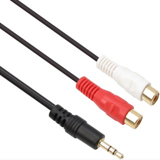 스테레오신호 RCA변환 오디오잭 2RCA암놈 스피커잭 15CM, 15CM NMA-SR015F