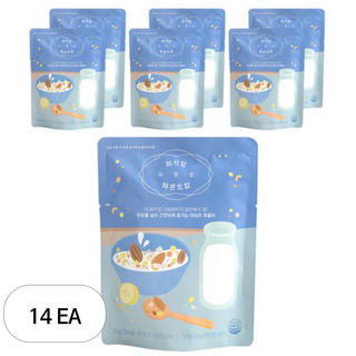 미식당 뮤즐리 아몬드 팝 베이직 세트, 30g, 14개