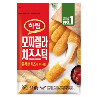 하림 모짜렐라 치즈스틱 500g, 1개
