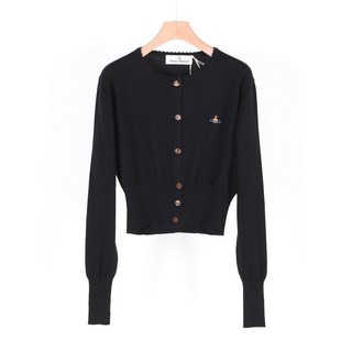 [비비안웨스트우드] 여성 24FW BEA 크롭 가디건 블랙 1803002U Y0006 N403