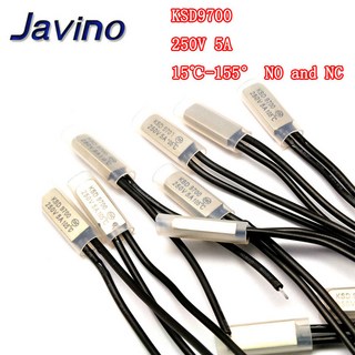 스위치 보호기 온도 5A 정상 155도 250V 디스크 조절기 바이메탈 15 KSD9700 폐쇄, 140C, NO(Normal Open), 1개