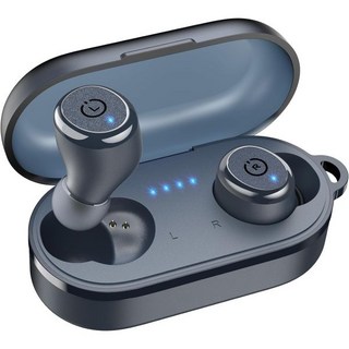 TOZO 오픈 버즈 무선 T10 블루투스 헤드폰 이어 이어폰 스포츠 5.3 IPX8 충전, Ergonomic output with app_blue, 1개