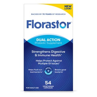 Florastor 소화 프로바이오틱스 사카로미세스 보울라디 CNCM I-745, 1개, 54정