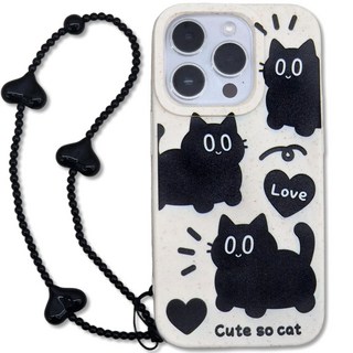 영스피플 블랙 고양이 패턴 케이스 1