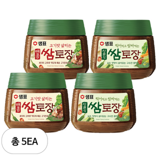 샘표 시골식 쌈토장 450g + 매콤 쌈토장 450g, 5세트