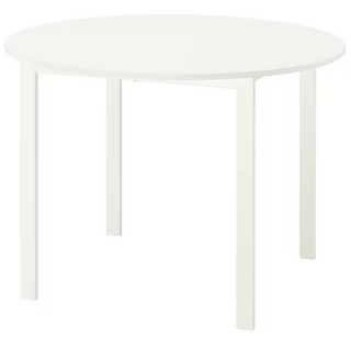 이케아 VIHALS 비할스 테이블 화이트/화이트 107cm 295.899.71, 화이트, 4인용