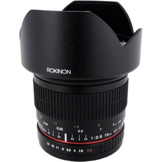 Rokinon 로키논 10mm F2.8 ED AS NCS CS 초광각 렌즈 캐논 디지털 SLR 카메라용 EF S 타입 10M C 블랙, Sony E, 1개