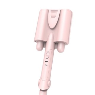 가정용 물결펌고데기 고데기 볼륨 온도조절 에그롤 라면머리 고데기, 분홍색32mm