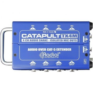 Radial Engineering 캐터펄트 TX4M 4채널 캣5 오디오 스네이크 Q794004, 1개